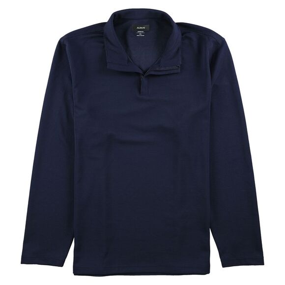 Alfani Other - Alfani Mens Ottoman Quarter-Zip Pullover Sweater, Blue, 2XL, DM